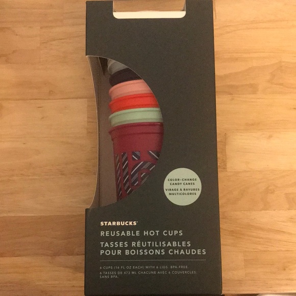 Starbucks Holiday 2020 🎄 Reusable Color Changing Candy Cane Hot Cups - Picture 1 of 4